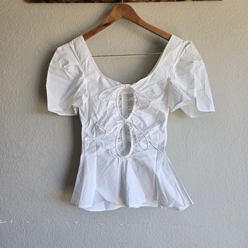 Thakoon Ruched Open Back Top - Picture 3 of 4